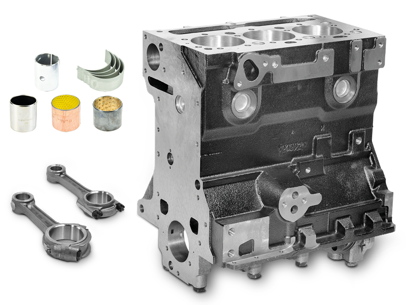 Bloki cylindrowe - kadłuby silnika, korbowody silnika, panewki, tuleje - Ursus, Massey Ferguson, Zetor, Bizon